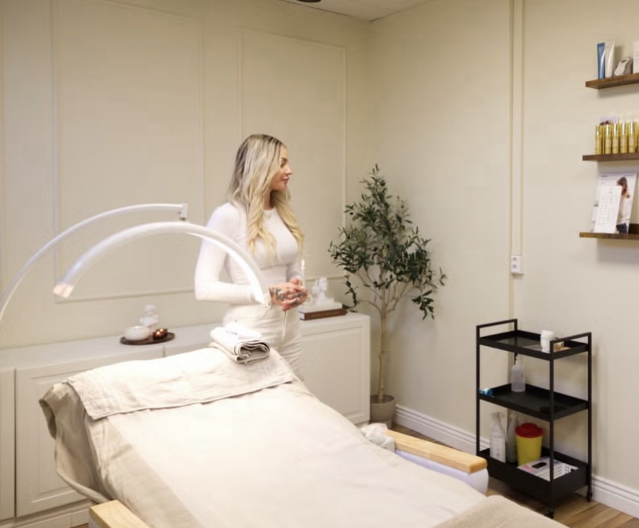 Behandlingsrum hos Beauty Bliss Sweden